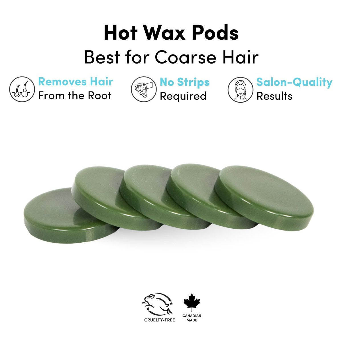 Parissa Hard Wax Refill Pods – 15 Pods (13.2 oz) No-Strip Hot Wax with Natural Beeswax for Brazilian, Bikini & Facial Hair Removal, Sensitive Skin Avelisse