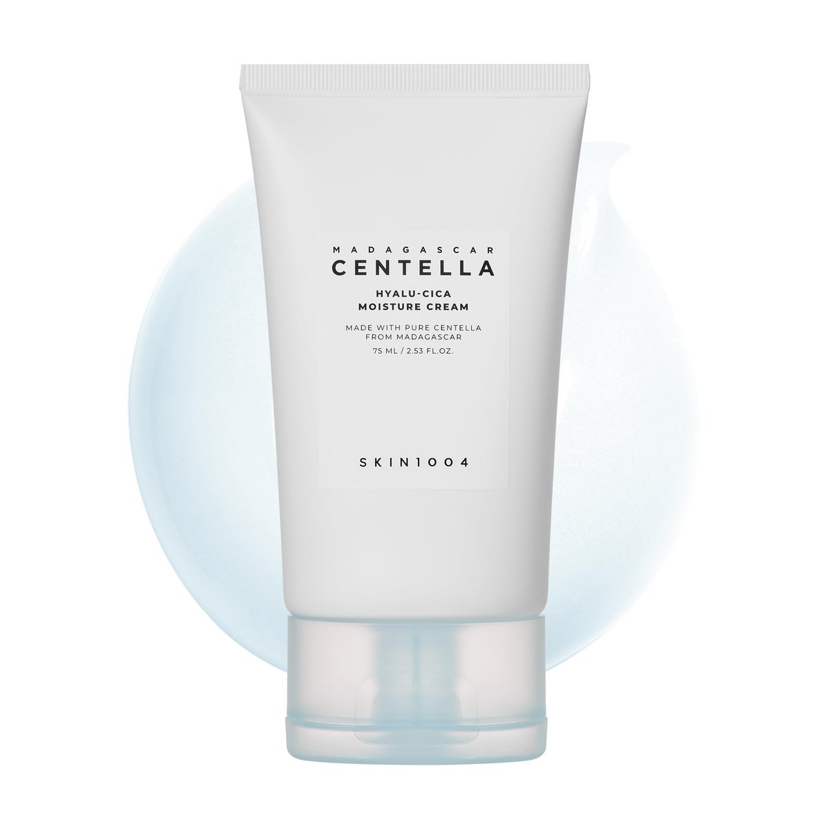 SKIN1004 Hyalu-Cica Moisture Cream – Deep Hydration Face Moisturizer with Hyaluronic Acid & Centella, Lightweight Gel Cream for Korean Skin Care, 2.53 fl oz (75ml) Avelisse