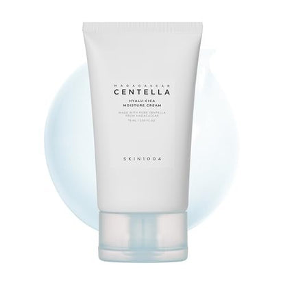 SKIN1004 Hyalu-Cica Moisture Cream – Deep Hydration Face Moisturizer with Hyaluronic Acid & Centella, Lightweight Gel Cream for Korean Skin Care, 2.53 fl oz (75ml) Avelisse