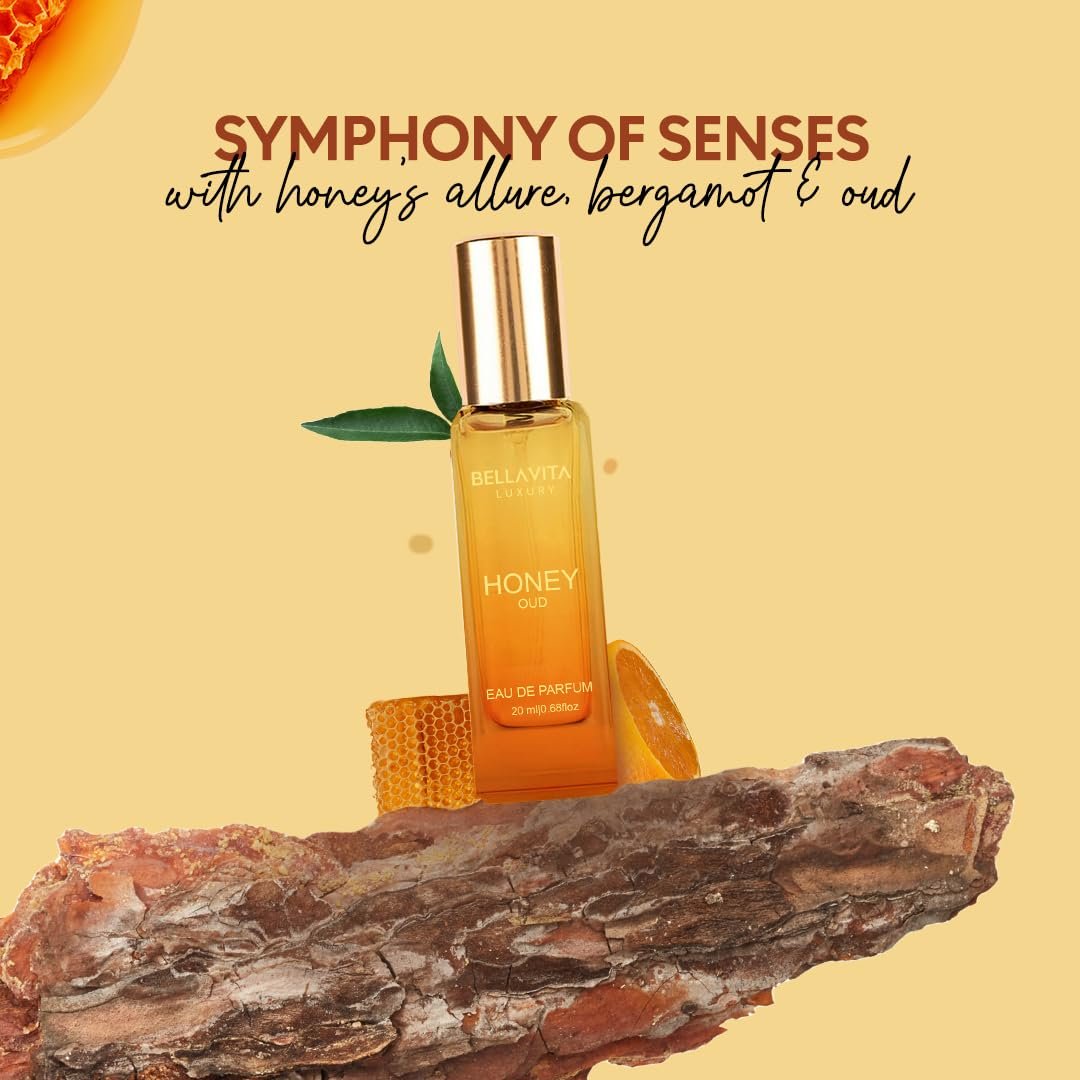 Bellavita Luxury Honey Oud Eau de Parfum - Travel Size Unisex Fragrance (20 ml) - görsel 13