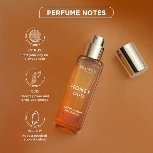 Bellavita Luxury Honey Oud Eau de Parfum - Travel Size Unisex Fragrance (20 ml) - görsel 4