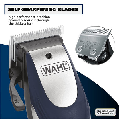 Wahl Lithium Ion Pro Rechargeable Cordless Hair Clippers – Model 79470, 22-Piece Set for Men, Women & Children, Black Avelisse