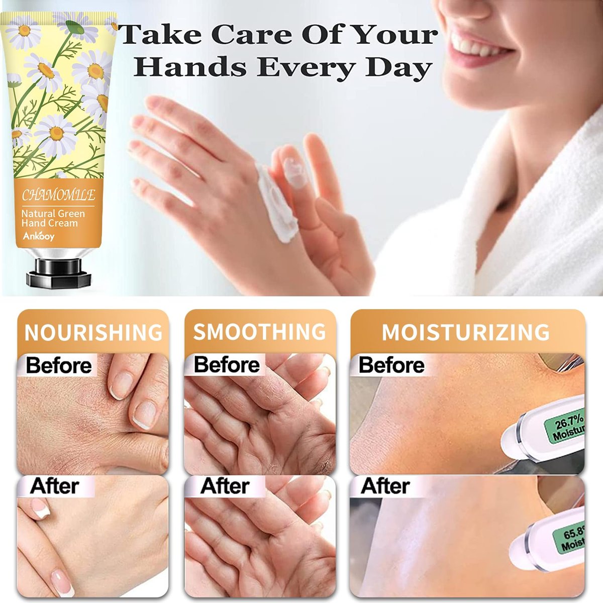 ANKOOY 12 Pack Hand Cream for Dry Cracked Hands - Natural Hand Lotion Travel Size, Mini Lotion Thank You Gifts for Nurse Teacher - görsel 13