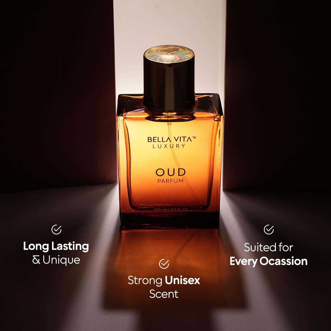 Bellavita Luxury OUD Eau de Parfum 100ml - Woody, Caramel, Floral Oud & Musk Unisex Fragrance Avelisse