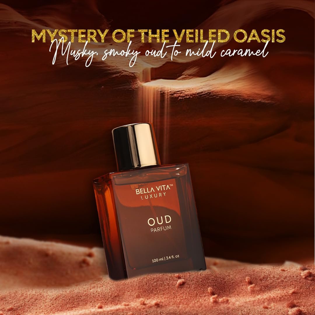 Bellavita Luxury OUD Eau de Parfum 100ml - Woody, Caramel, Floral Oud & Musk Unisex Fragrance Avelisse