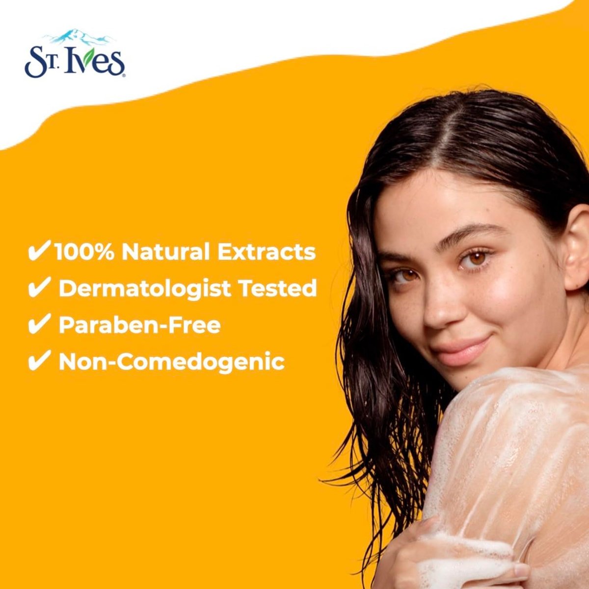 St. Ives Exfoliating Apricot Body Wash & Shower Gel for Women | 100% Natural Extracts | Cruelty Free & Paraben Free | 473ml Avelisse