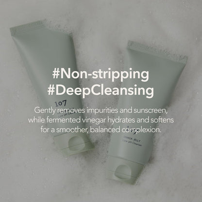 107 Gentle Gel Cleanser - Low pH, Non-Stripping Face Wash for Sensitive Skin with Antioxidants & Calming Ingredients, Korean Beauty (4.0 fl oz) Avelisse