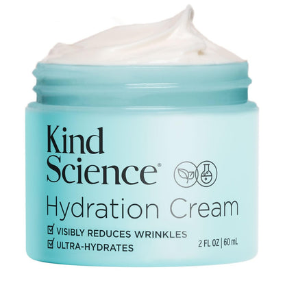 Kind Science Hydration Cream - Anti Aging Face Moisturizer for Women, Fragrance Free, Cruelty Free, 2 oz Avelisse