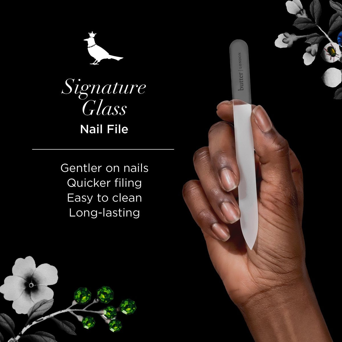 butter London Glass Nail File – Professional Glass Nail File for Natural Nails, Salon-Quality Manicure & Pedicure Tool - görsel 3