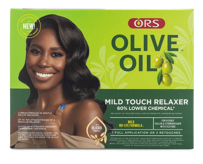 ORS Olive Oil Mild Touch Relaxer 60% Lower Chemical No Lye - Mild Strength, 1 Pound Avelisse