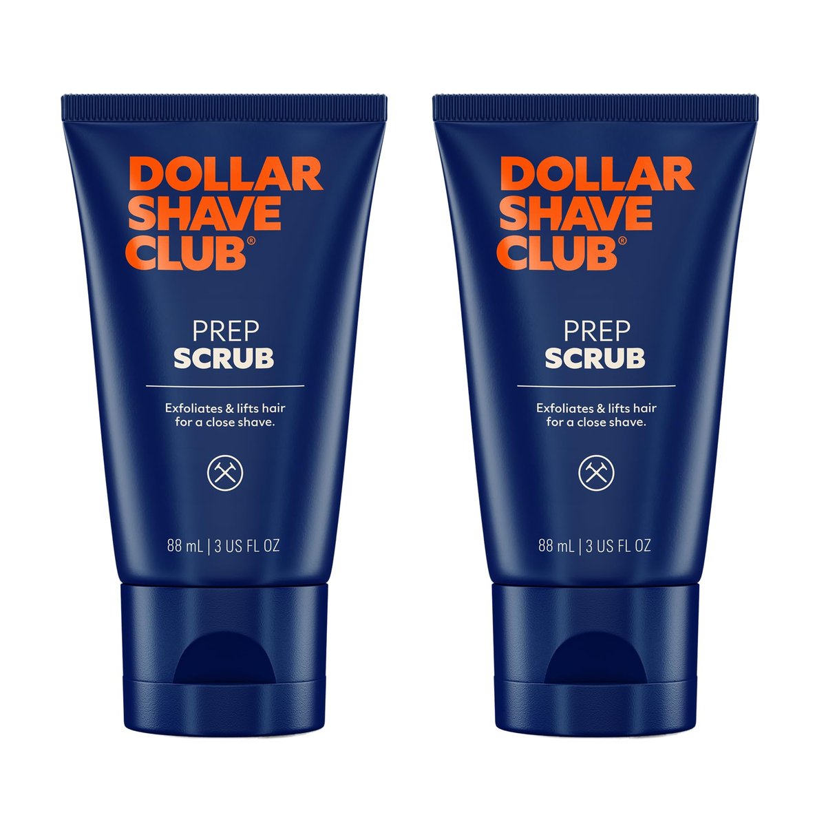 Dollar Shave Club Prep Scrub – Pre Shave Scrub to Prevent Ingrown Hairs, 3 oz (2-Pack) Avelisse
