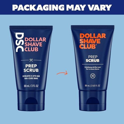 Dollar Shave Club Prep Scrub – Pre Shave Scrub to Prevent Ingrown Hairs, 3 oz (2-Pack) Avelisse
