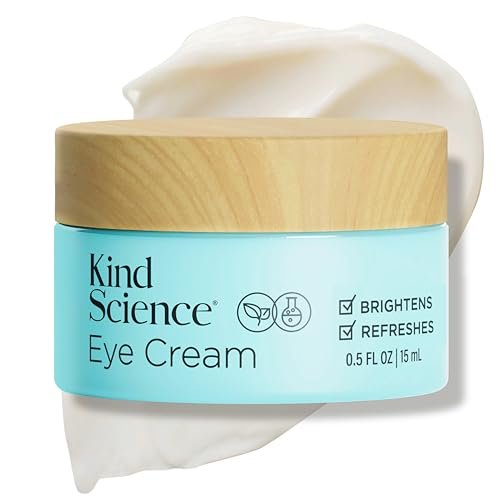 Kind Science by Ellen DeGeneres Eye Cream – Under Eye Cream for Wrinkles, Smooths & Moisturizes – Anti Aging with Hyaluronic Acid & Vitamin C – Fragrance Free, Paraben Free, 0.5 fl oz Avelisse