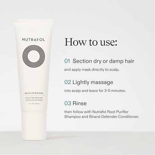 Nutrafol Exfoliating Scalp Mask – Eliminates Build-Up & Oil for Healthier Hair, Physician-Formulated, Color & Extension Safe – 4 Fl Oz Avelisse