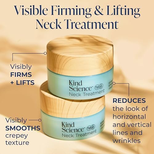 Kind Science Neck Treatment - Firming & Lifting Neck Cream, Anti-Aging, Paraben-Free, 1.7 oz Avelisse