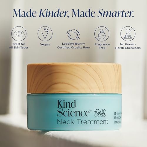 Kind Science Neck Treatment - Firming & Lifting Neck Cream, Anti-Aging, Paraben-Free, 1.7 oz Avelisse