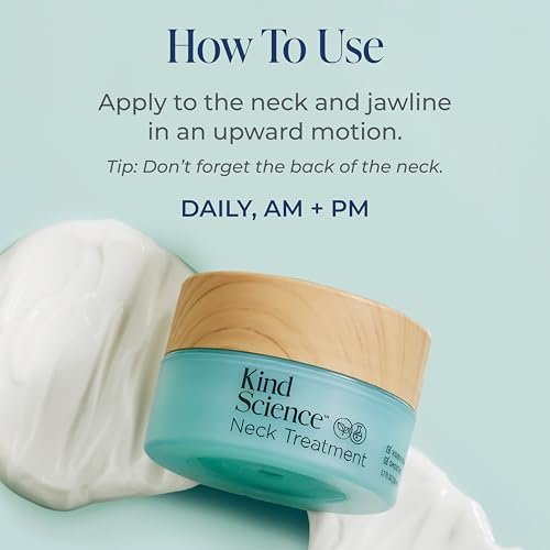 Kind Science Neck Treatment - Firming & Lifting Neck Cream, Anti-Aging, Paraben-Free, 1.7 oz Avelisse