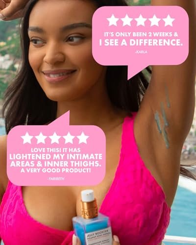 Truly Beauty Jelly Booster Pigment Body Potion - Lightweight Acne Scar Treatment for Face and Body, Fast Absorbing Scar Removal Serum, 3.1 Fl Oz Avelisse