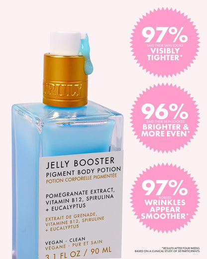 Truly Beauty Jelly Booster Pigment Body Potion - Lightweight Acne Scar Treatment for Face and Body, Fast Absorbing Scar Removal Serum, 3.1 Fl Oz Avelisse