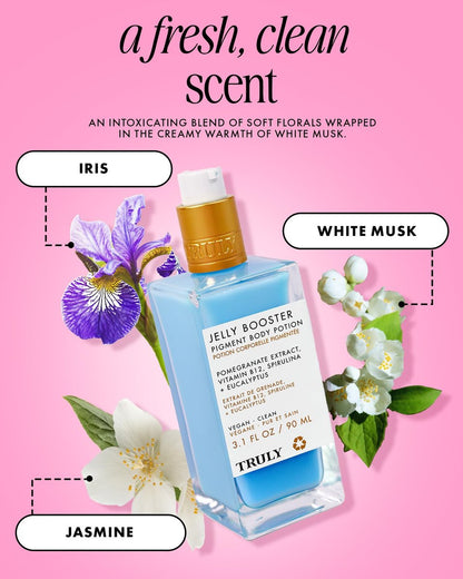 Truly Beauty Jelly Booster Pigment Body Potion - Lightweight Acne Scar Treatment for Face and Body, Fast Absorbing Scar Removal Serum, 3.1 Fl Oz Avelisse