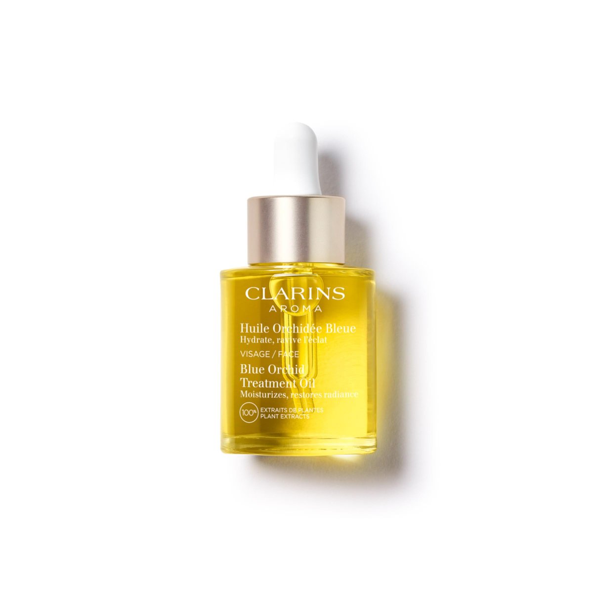 Clarins Blue Orchid Face Oil Treatment – Hydrating, Revitalizing Face Oil for Dry Skin with 100% Natural Plant Extracts Avelisse