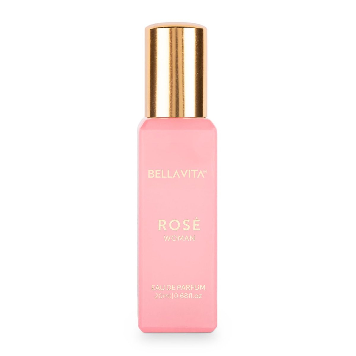 Bellavita Luxury ROSE Eau de Parfum - Travel Size Perfume for Women - Fresh Floral Peach, Jasmine, Ambery Musk - 20 ml (0.7 fl.oz.) - görsel 1