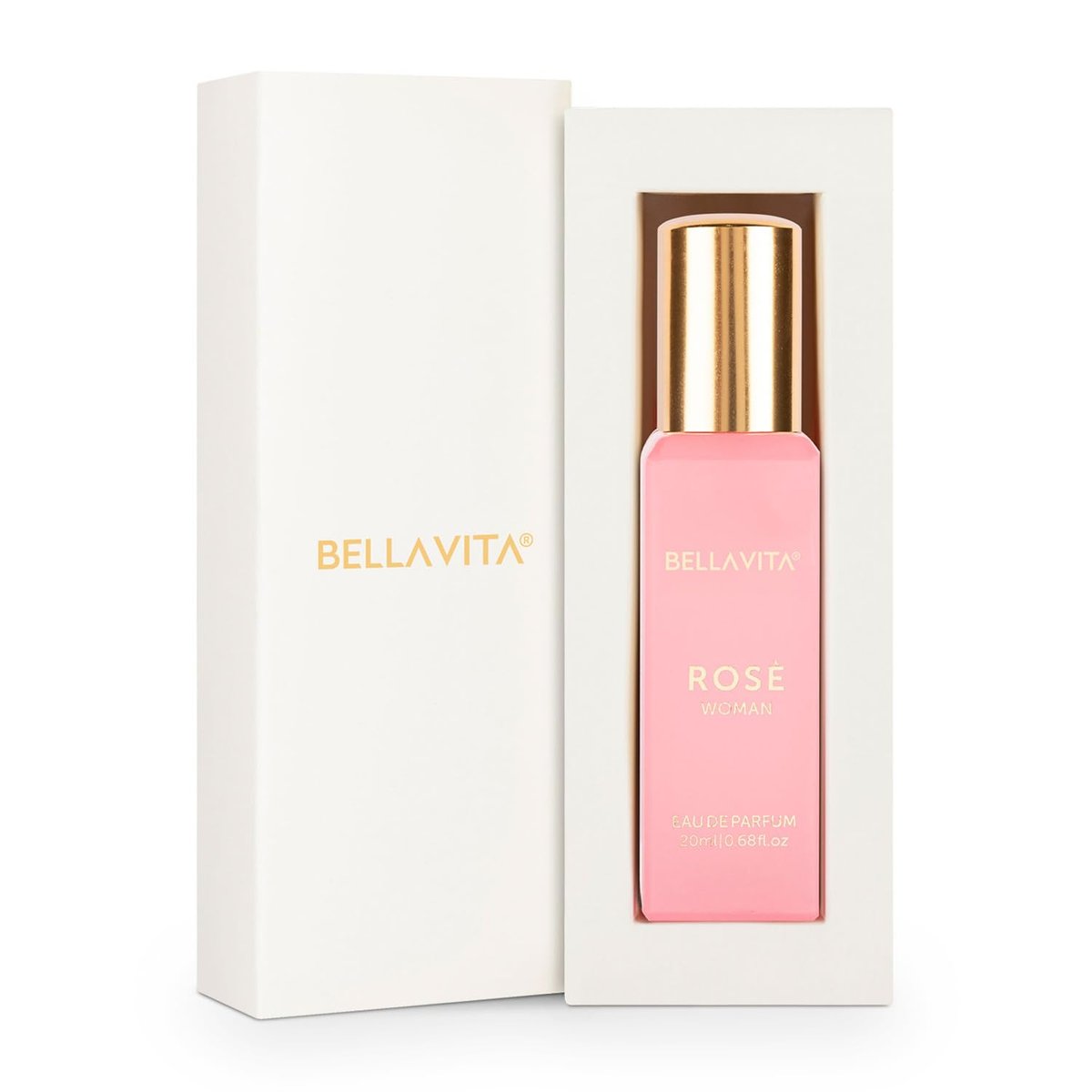 Bellavita Luxury ROSE Eau de Parfum - Travel Size Perfume for Women - Fresh Floral Peach, Jasmine, Ambery Musk - 20 ml (0.7 fl.oz.) - görsel 11