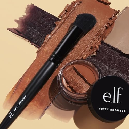 e.l.f. Putty Bronzer Brush - Angled Contour & Highlight Brush for Flawless Application - görsel 4