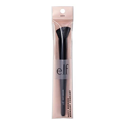 e.l.f. Putty Bronzer Brush - Angled Contour & Highlight Brush for Flawless Application - görsel 6