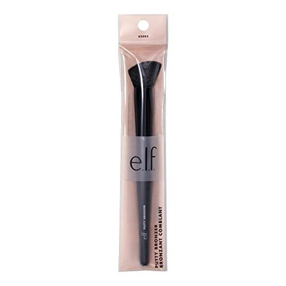 e.l.f. Putty Bronzer Brush - Angled Contour & Highlight Brush for Flawless Application
