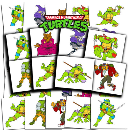 Teenage Mutant Ninja Turtles Temporary Tattoos for Kids – 70+ Individual TMNT Tattoos Party Favors, Made in USA