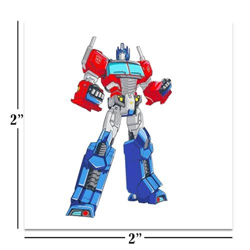 Transformers Temporary Tattoos Party Favors Bundle – 70+ Perforated Individual 2" x 2" Tattoos for Kids, Boys, Girls – Made in USA - görsel 4