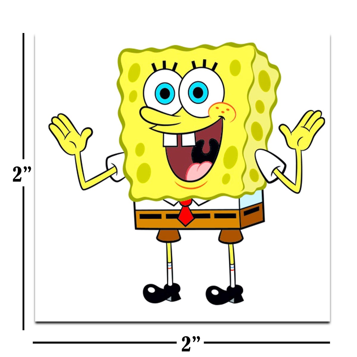 Spongebob Squarepants Temporary Tattoos Party Favors Bundle - 70+ Individual 2" x 2" Tattoos for Kids, Boys, Girls | Made in USA - görsel 3