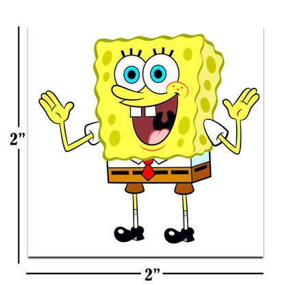 Spongebob Squarepants Temporary Tattoos Party Favors Bundle - 70+ Individual 2" x 2" Tattoos for Kids, Boys, Girls | Made in USA
