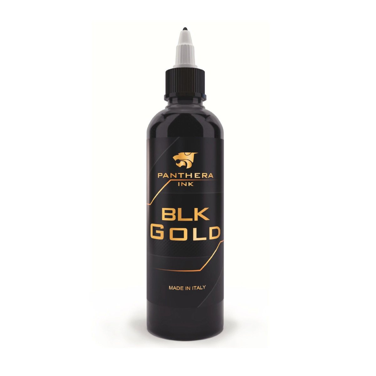 Panthera Black BLK Gold Tattoo Ink 150ml/5fl oz – Professional Tattoo Ink for All Tattoo Types, EU Compliant Avelisse