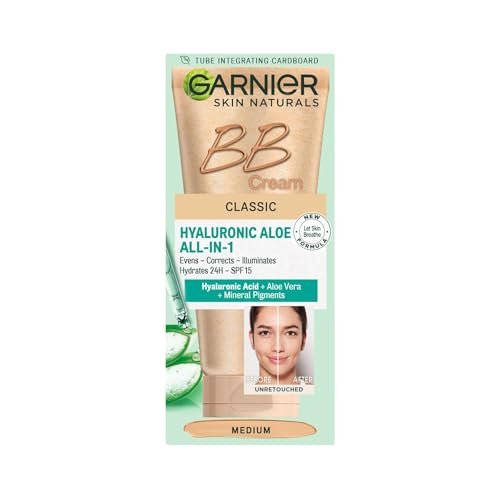 Garnier Skin Naturals Classic Hyaluronic Aloe All-in-1 BB Cream Medium 50ml Avelisse