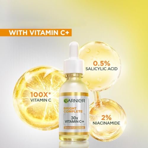 Garnier Skin Naturals Glow Serum with Vitamin C+ – Lightweight Brightening Face Serum, 1.01 fl oz Avelisse