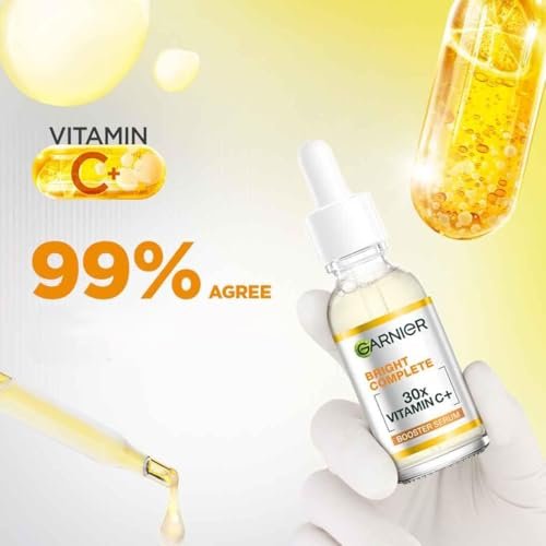 Garnier Skin Naturals Glow Serum with Vitamin C+ – Lightweight Brightening Face Serum, 1.01 fl oz Avelisse