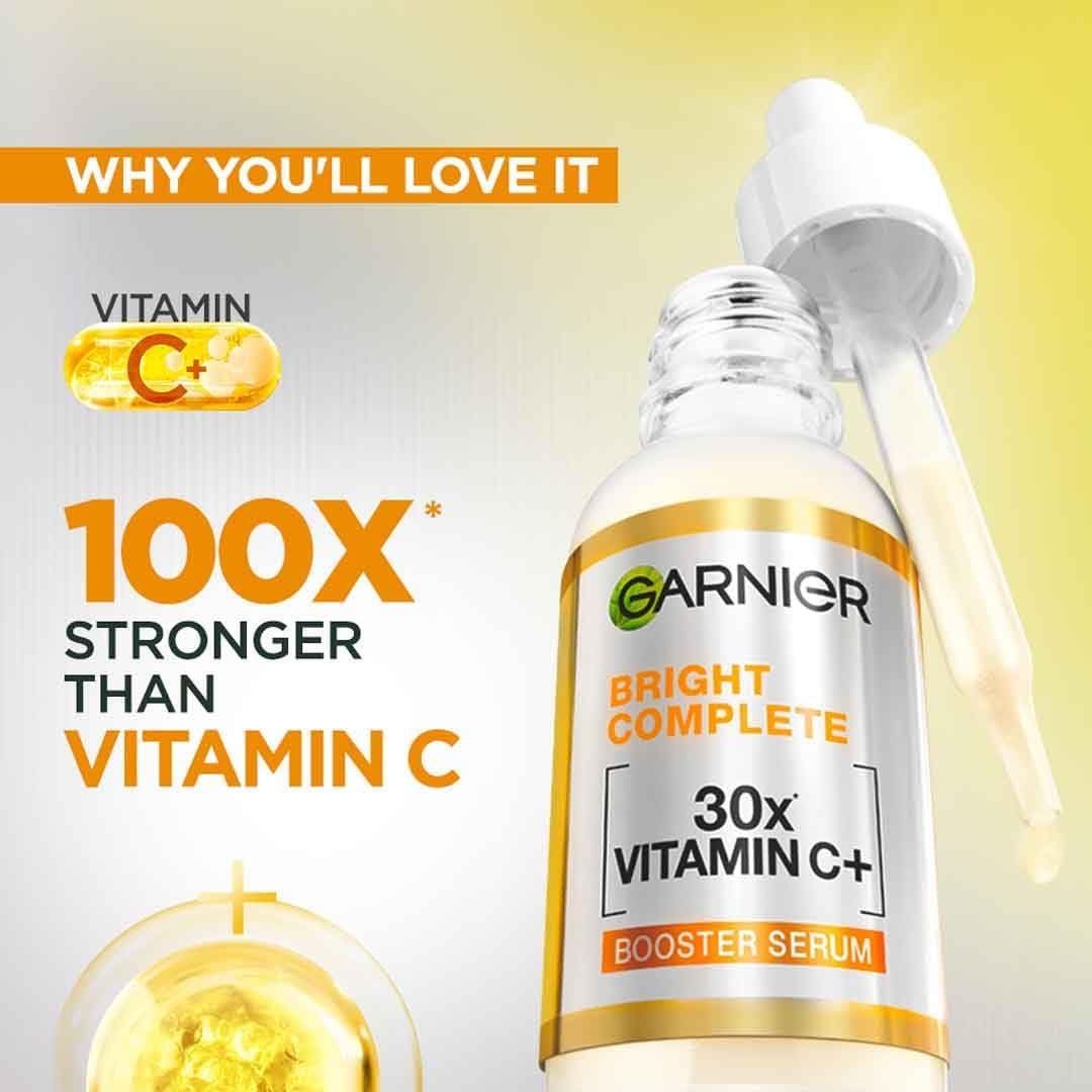 Garnier Skin Naturals Glow Serum with Vitamin C+ – Lightweight Brightening Face Serum, 1.01 fl oz Avelisse