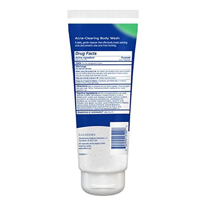 Differin Acne Body Wash with Salicylic Acid – Cream to Lather Formula for Back, Chest & Shoulders, 10 Oz