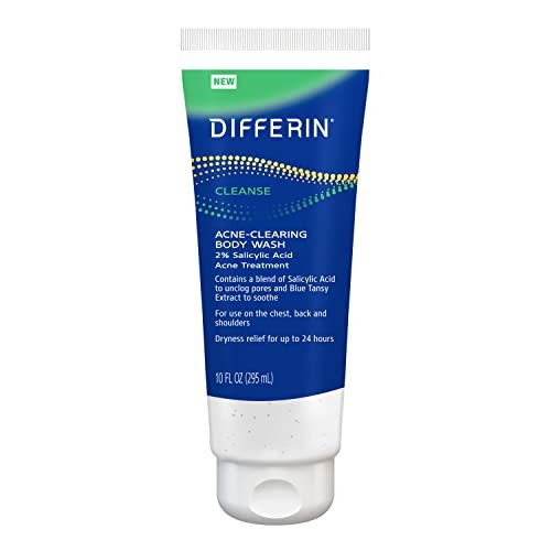 Differin Acne Body Wash with Salicylic Acid – Cream to Lather Formula for Back, Chest & Shoulders, 10 Oz - görsel 1