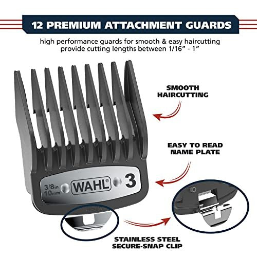 Wahl Pro Ultra Quiet High Torque Corded Hair Clipper – Stainless Steel, Model 3000097 Avelisse