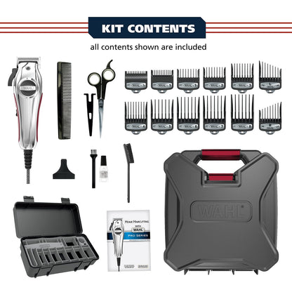 Wahl Pro Ultra Quiet High Torque Corded Hair Clipper – Stainless Steel, Model 3000097 Avelisse
