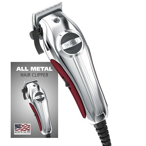 Wahl Pro Ultra Quiet High Torque Corded Hair Clipper – Stainless Steel, Model 3000097 Avelisse