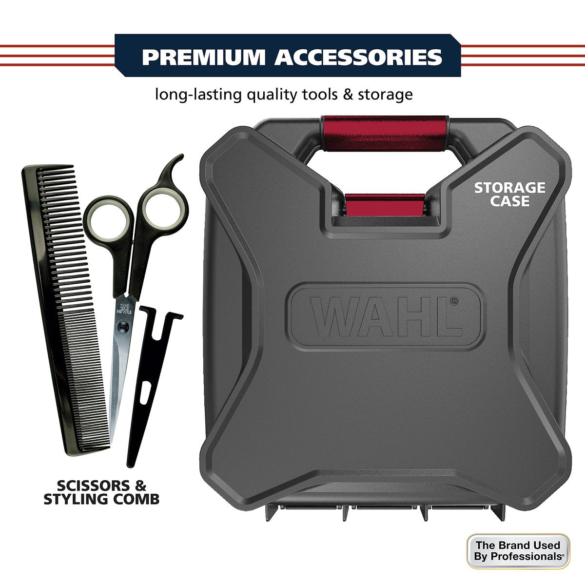Wahl Pro Ultra Quiet High Torque Corded Hair Clipper – Stainless Steel, Model 3000097 Avelisse
