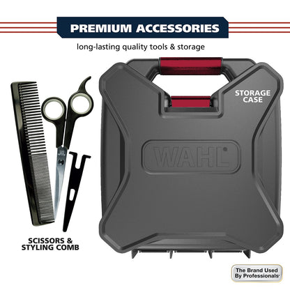 Wahl Pro Ultra Quiet High Torque Corded Hair Clipper – Stainless Steel, Model 3000097 Avelisse