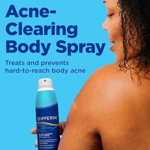 Differin Acne Body Spray with Salicylic Acid – 360° Treatment for Back, Chest & Shoulder Acne, 6 oz - görsel 4