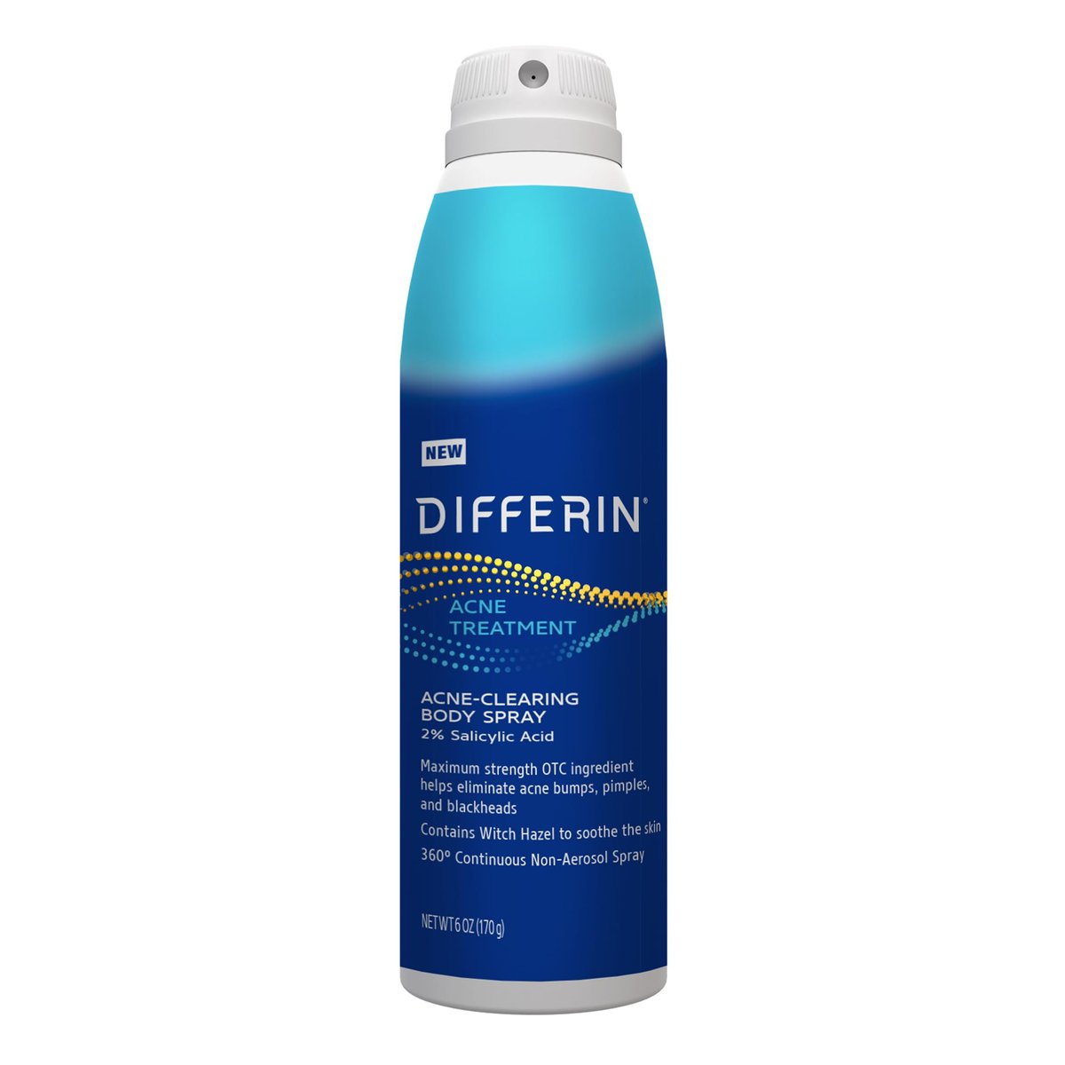 Differin Acne Body Spray with Salicylic Acid – 360° Treatment for Back, Chest & Shoulder Acne, 6 oz - görsel 1