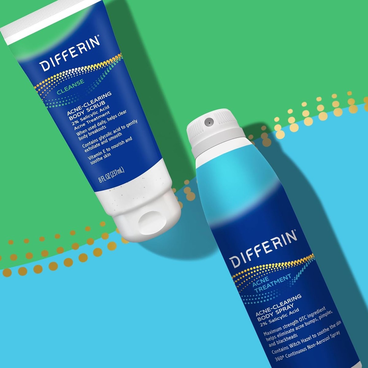 Differin Acne Body Spray with Salicylic Acid – 360° Treatment for Back, Chest & Shoulder Acne, 6 oz - görsel 15