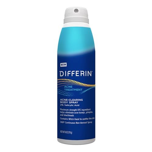 Differin Acne Body Spray with Salicylic Acid – 360° Treatment for Back, Chest & Shoulder Acne, 6 oz - görsel 2